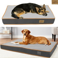 4XL 3XL 2XL XL M Orthopedic Platform Dog Bed Mat Waterproof w/ Removable Cover