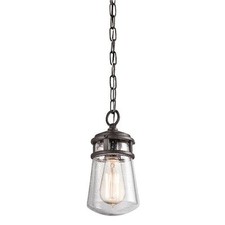 Small Lyndon Chain Lantern Outdoor Light - Architectural Bronze Finish