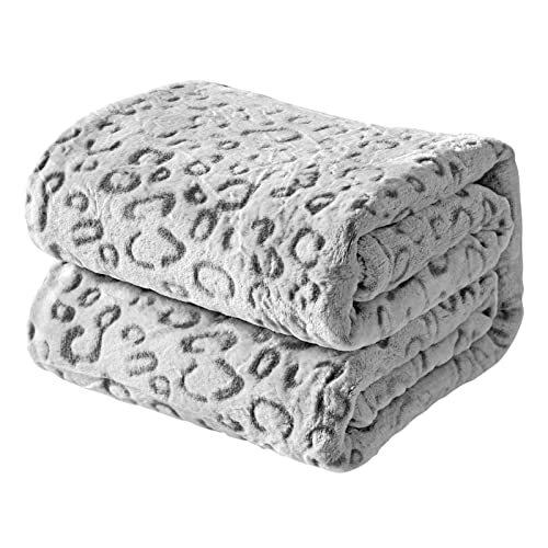 Flannel Fleece Throw Blanket, Lightweight Cozy Plush 90