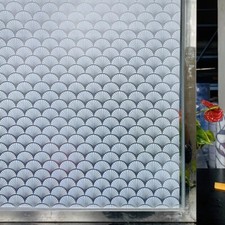 Privacy Window Decal Matte Self Adhesive Window Film Stained Stickers Frosted