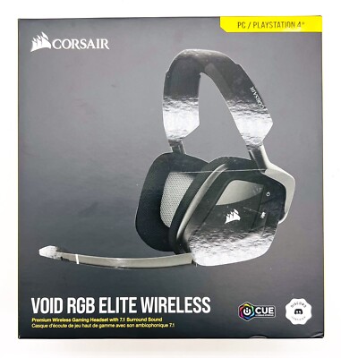 Corsair VOID RGB ELITE Wireless Gaming Headset (Headset & Power Cord ONLY, Read)