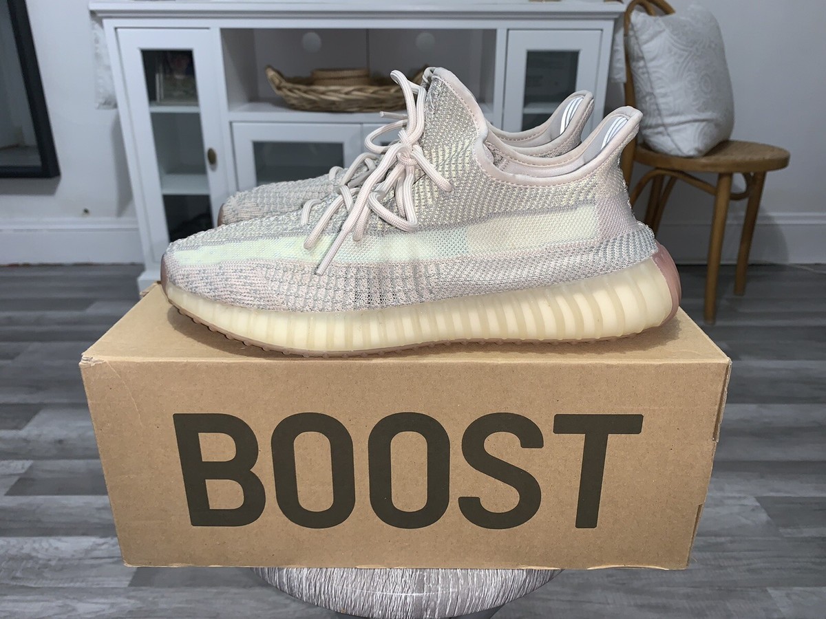 Size 9.5 - adidas Yeezy Boost 350 V2 Citrin Non-Reflective 2019 | eBay