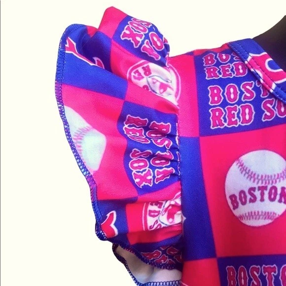 Boston Red Sox 2 piece set for toddlers/ baby girls - Image 4 of 4