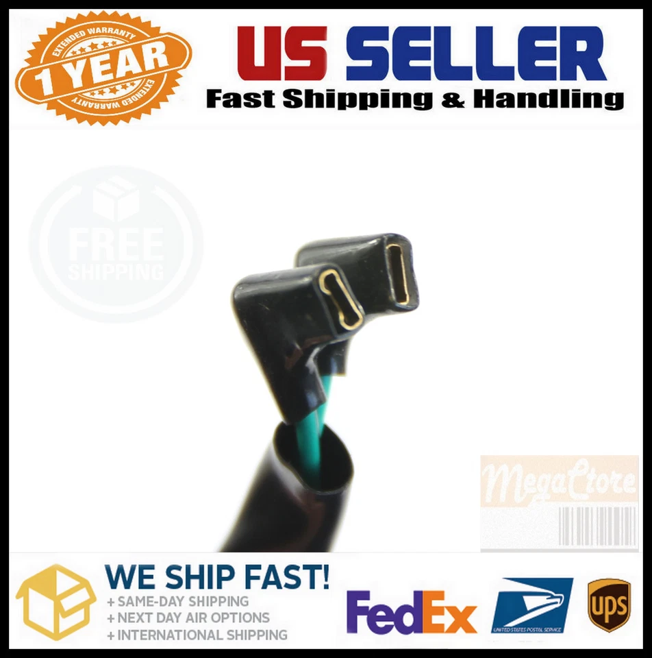 2pc Kawasaka Brake Clutch Master Cylinder Wire Harness Two flat Prong Connector - Image 2 of 4