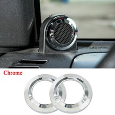 Chrome Car Interior A-pillar Speaker Trim Cover For 2007-2014 Jeep Wrangler Jk