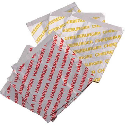 200 Pack Grease Proof Burger Wrappers Insulated Hamburgers Foil Paper for Party