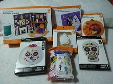 Halloween Arts Crafts Lot Pumpkin Painting Quilling Diorama Sugar Skull New 