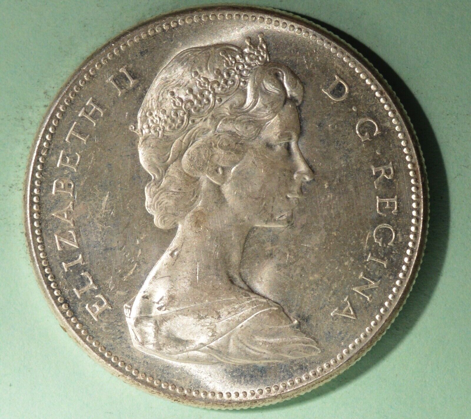 1967 Canada Silver Dollar - Average Circulated -  .800 FINE