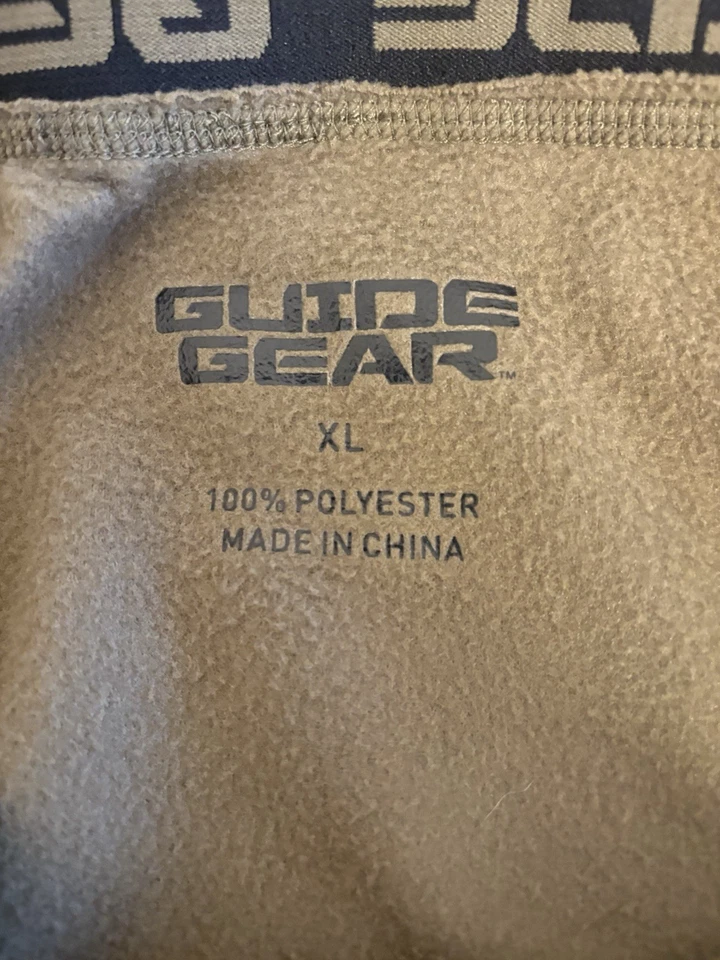 Guide Gear Fleece Base Layer Olive Green Long Johns Pants XL - Image 3 of 4