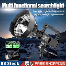 Rechargeable Spotlight Flashlight 100000 Lumens with Tripod IPX5 Waterproof Hand