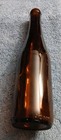 Vintage Brown Glass Bottle 4/5 Pint Embossed Lettering Near Bottom — photo 4