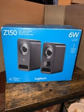 Logitech Z150 Multimedia Speakers Black 6W Open Box Never Used Simple Setup