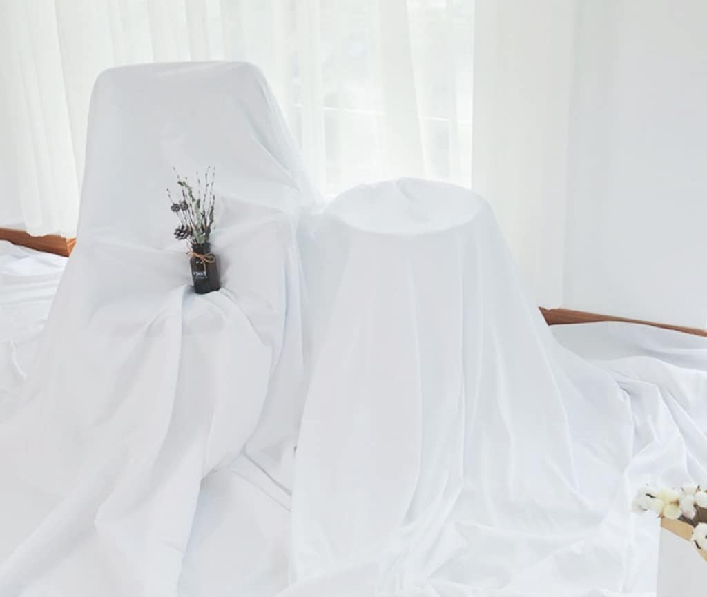 5X7ft Solid White Chromakey Photography Backdrop for Engagement Shoots