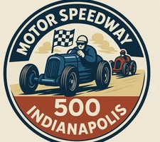 Retro Style Indianapolis Motor Speedway Indy 500 High Quality Garage Sign