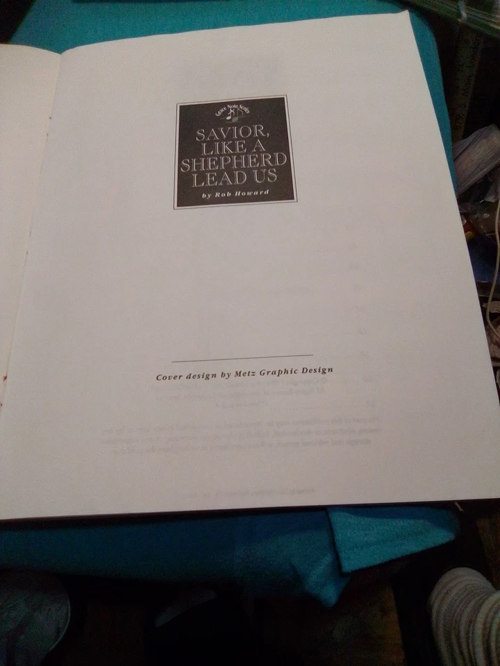 Libro de partituras Savior Like A Shepherd Lead Us de Rob Howard Volumen 2 Foto 4 de 4