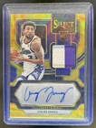 2023-24 Select Colby Jones Rookie Auto Autograph RC Patch Gold Wave Prizm #/10