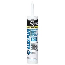 DAP INC 18152/11440 10.1oz White Alex Plus Acrylic Latex Caulk with Silicone