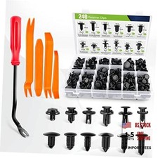 240pcs Car Retainers Clips Bumper Grill Fender Door 240pcs Clips  Remover