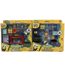Set of 2 Teeny Tinies SpongeBob Teeny CHUM BUCKET KRUSTY KRAB Food Playset NEW