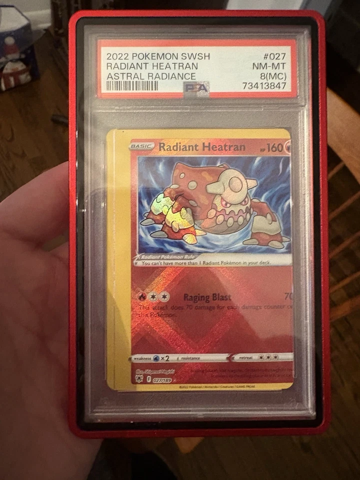 MISCUT ERROR Radiant Heatran Holo PSA 8 Astral Radiance 027/189 💎🔥  - Image 2 of 4