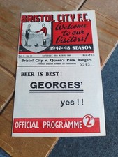1947/48 Bristol City vs QPR Queen's Park Rangers Division 3 (South) (17)