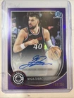 2025-26 Bowman Chrome Auto Ivica Zubac True Purple Refractor /250 AU