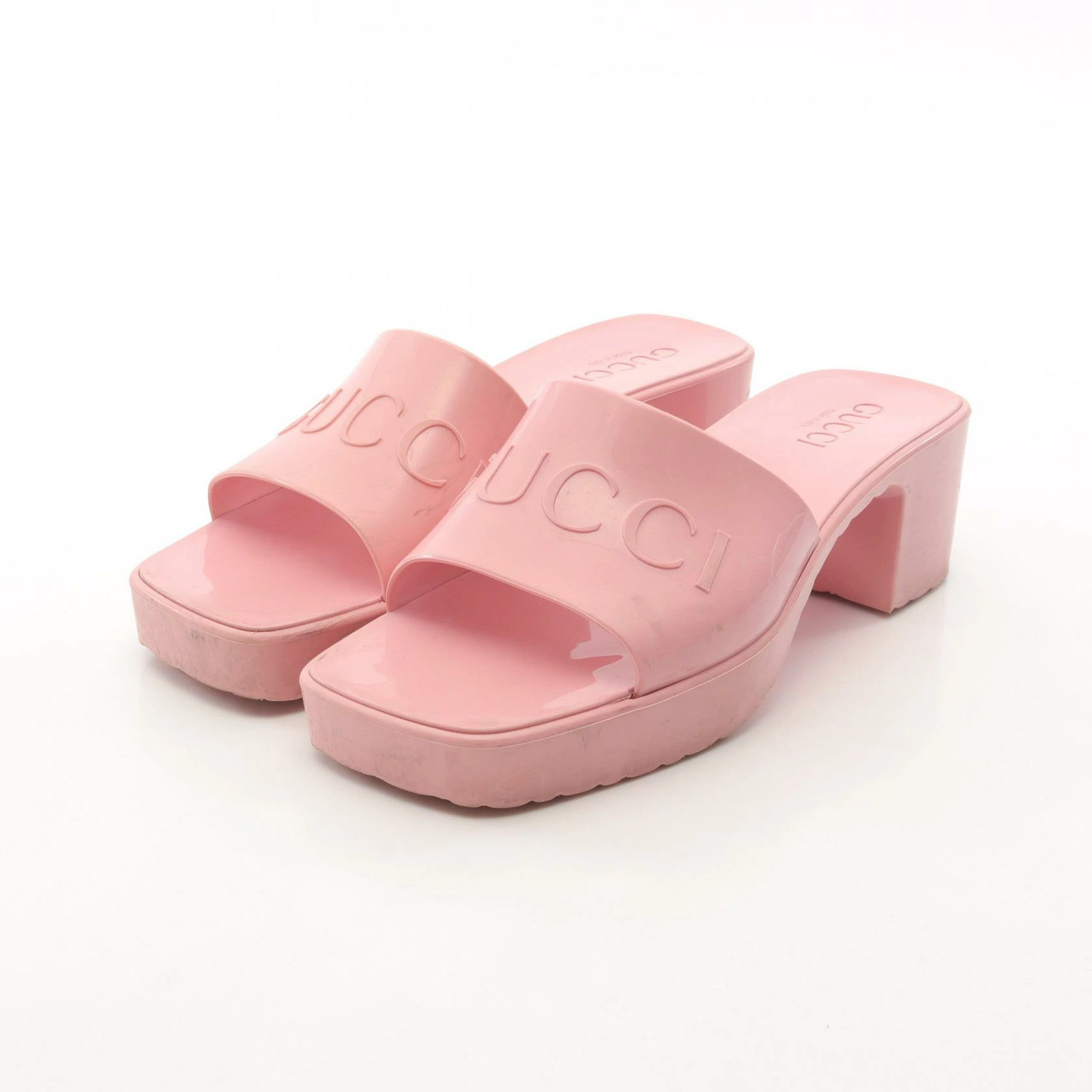 GUCCI Sandals Shoes Rubber Women's Pink 624730
