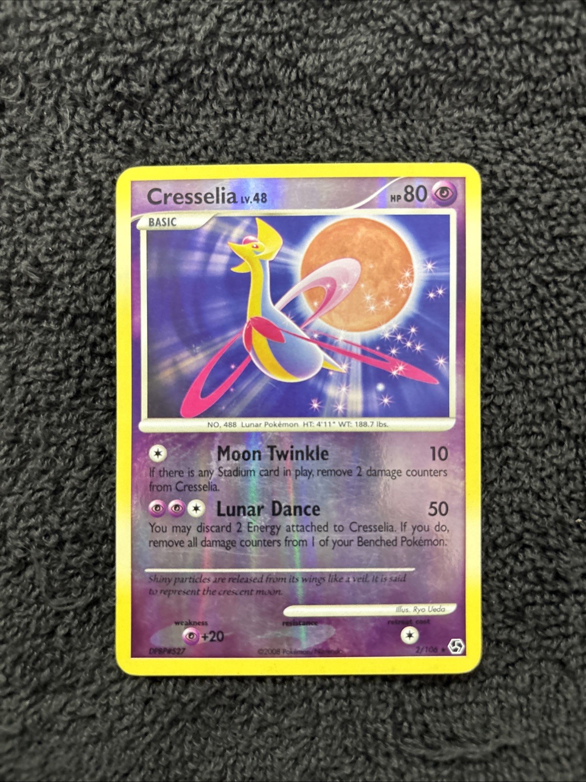 Pokémon TCG Cresselia Great Encounters 2/106 Reverse Holo Holo Rare