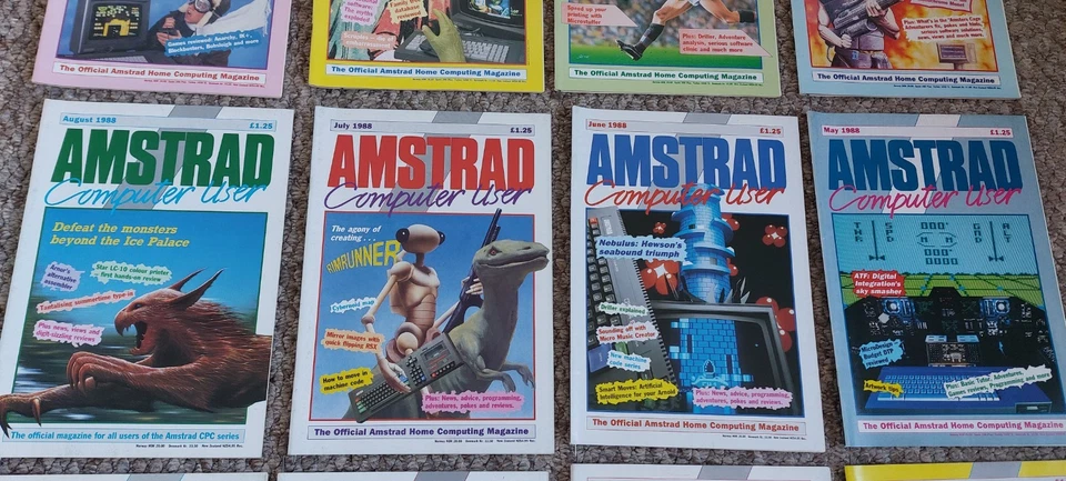 1988 AMSTRAD CPC464 REVISTAS DE USUÁRIO, ANO INTEIRO - Imagem 3 de 4