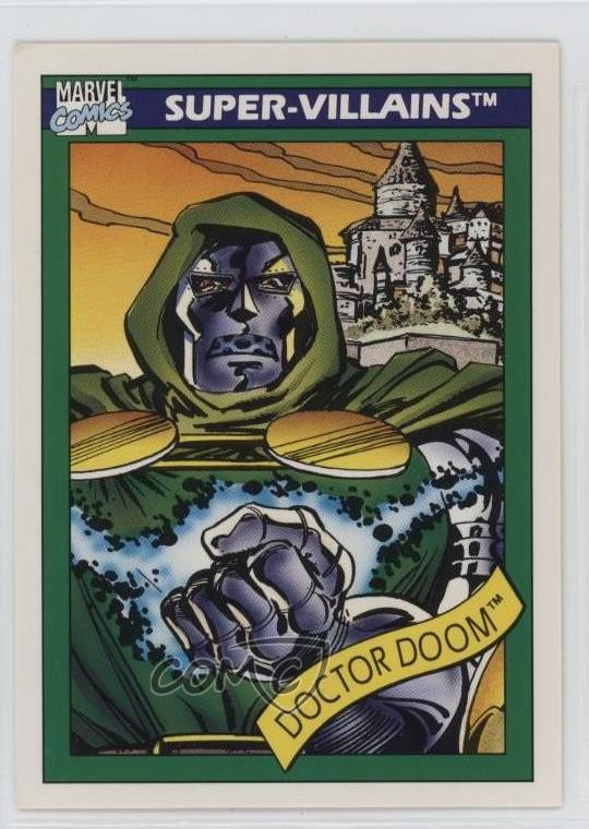 1990 Impel Marvel Universe Super-Villains Doctor Doom #60 1b3b