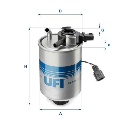 UFI 24.018.01 Kraftstofffilter Passend FüR Nissan-image