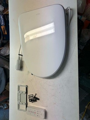 Alpha Bidet UX Pearl Bidet Toilet Seat Elongated White Ultra Low Profile