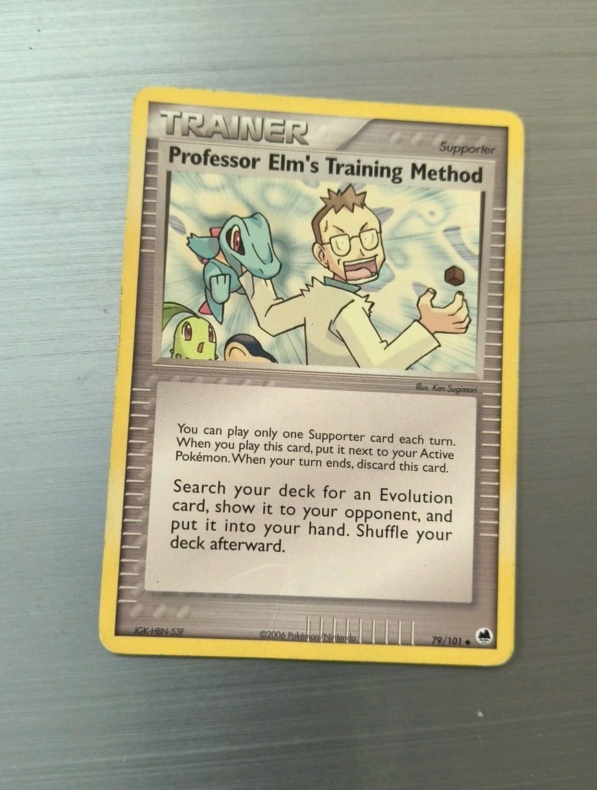 Professor Elms Training Method 79/101 - EX Dragon Frontiers Pokemon Card LP
