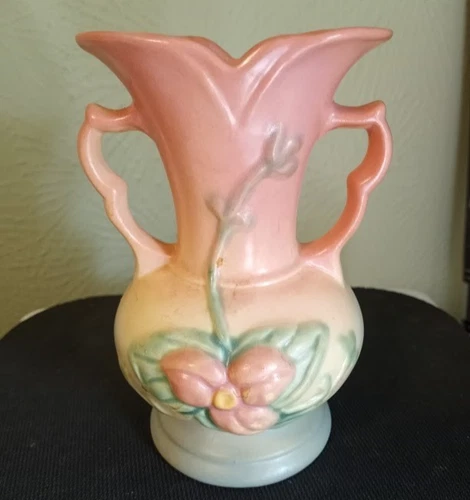 2 Vintage Hull Art Pottery USA Wildflower 2 Handled Vase W-1-5 1/2"  (88A)