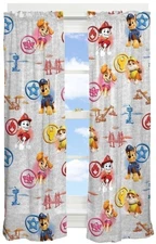 Franco Kids Paw Patrol Room Darkening Window Drapes Set 84 in W x 63 L.