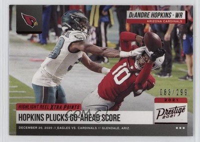 2021 Panini Prestige Highlight Reel Xtra Points Red 83/299 DeAndre Hopkins 0g65