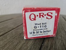Vintage QRS Player Piano Word Roll Let Me Call You Sweetheart Q-116 2109 Music
