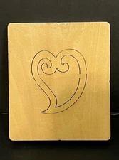 Accucut Victorian Heart 40075 Wood Die Cutting Love Romance Vintage Style Large