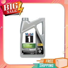 Mobil 1 Advanced Fuel Economy Full Synthetic Motor Oil 0W-16, 5 Quart
