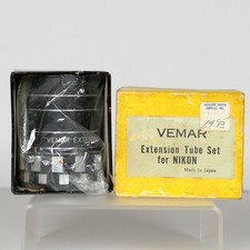 Vintage Vemar Extension Tube Set for Nikon F, in Original Box