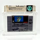 Super Mario World Super Nintendo SNES Signed By Charles Martinet /JSA - WATA 7.5