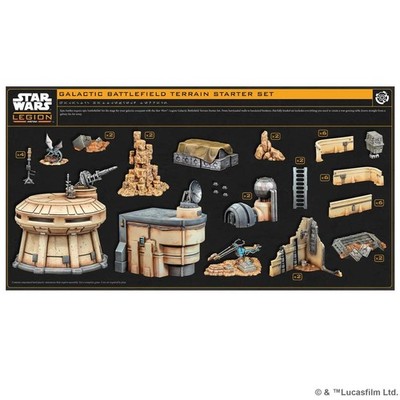 Star Wars: Legion Galactic Battlefield Terrain Starter Set - Brand New & Sealed