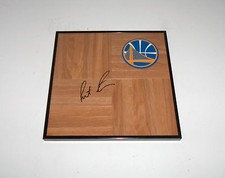 Golden State Warrior FESTUS EZELI Signed Autographed FRAMED Basketball Floor COA
