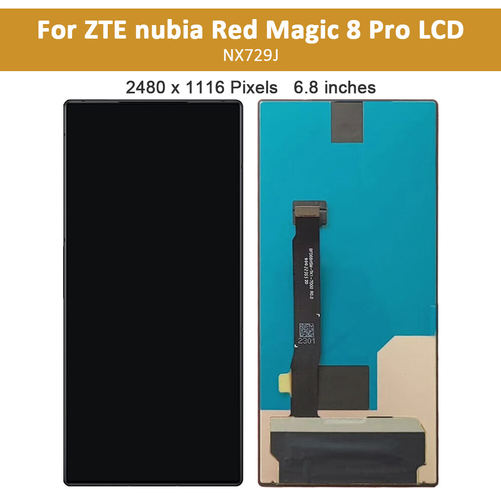 OriginalFor ZTE Nubia Red Magic 8 Pro NX729J OLED Display Touch