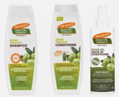 Palmers Olive Oil Shine Therapy Shampoo, Conditioner & Leave In Conditioner