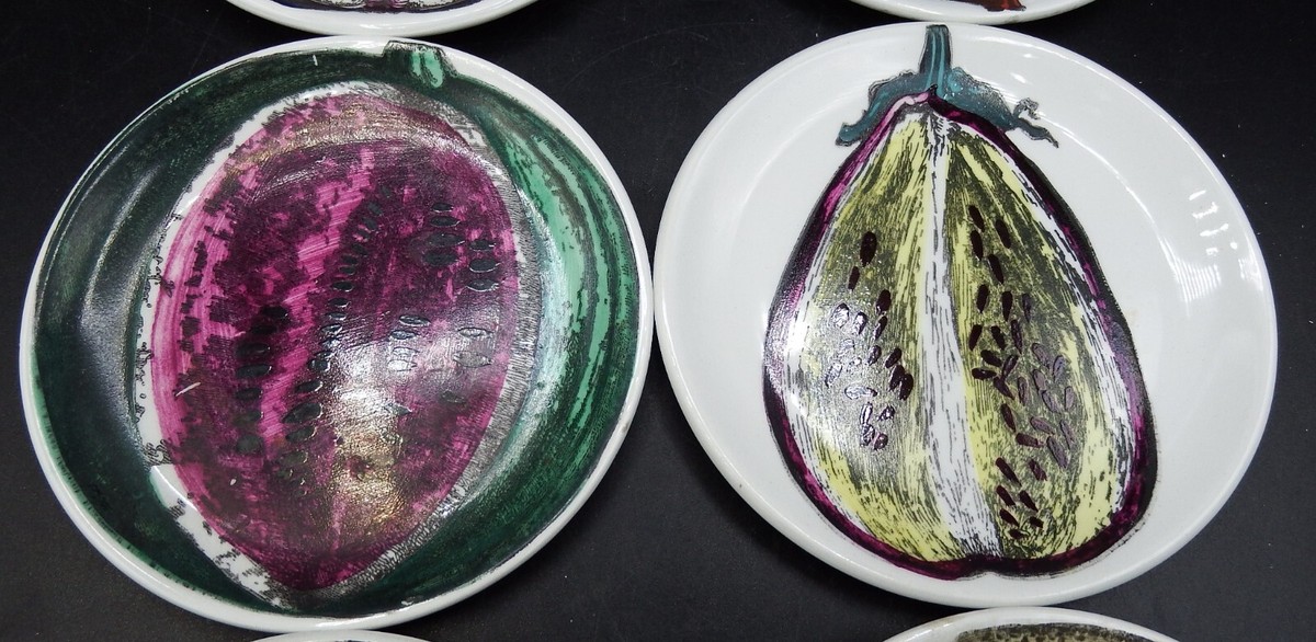 6 Fornasetti Milano Sezioni Di Frutta Fruit 4 1/8