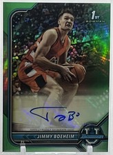 💥JIMMY BOEHEIM AUTO ROOKIE 2021-22💥BOWMAN CHROME PROSPECT GREEN REFRACTOR🔥🔥