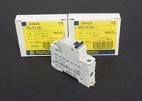 Lot Of 2 Square D 24425 C60n Supplementary Protectors 1-pole 1 Amp, Curve C Lot Of 2 Square D 24425 C60n Supplementary Protectors 1-pole 1 Amp, Curve C