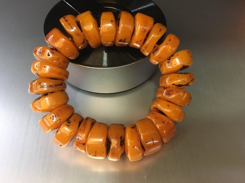 Tibet Mila Armband Mala Gebet Perle Bernsteinharz Halskette Ostsee - Bild 3 von 4