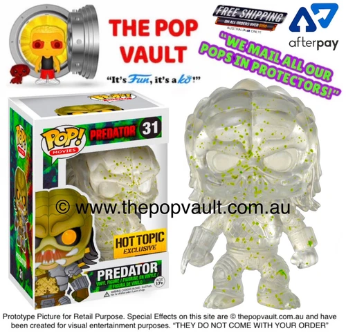 FUNKO POP VINYL MOVIES PREDATOR #31 INVISIBLE BLOODY PREDATOR GRAIL RARE BNIB
